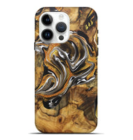 iPhone 15 Pro Max Wood Live Edge Phone Case - Dixie (Black & White, 724673)