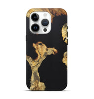 iPhone 15 Pro Wood Live Edge Phone Case - Nelson (Pure Black, 724674)