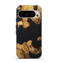 Pixel 9 Wood Live Edge Phone Case - Halle (Pure Black, 724677)