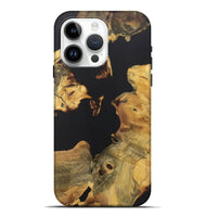 iPhone 15 Pro Max Wood Live Edge Phone Case - Myles (Pure Black, 724678)