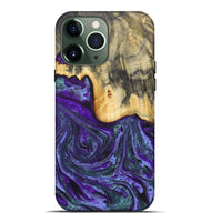 iPhone 13 Pro Max Wood Live Edge Phone Case - Aliyah (Purple, 724682)