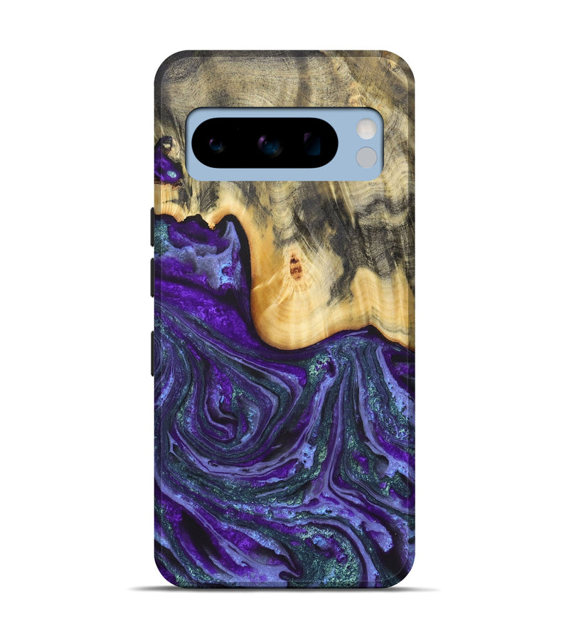 Pixel 8 Pro Wood Live Edge Phone Case - Aliyah (Purple, 724682)