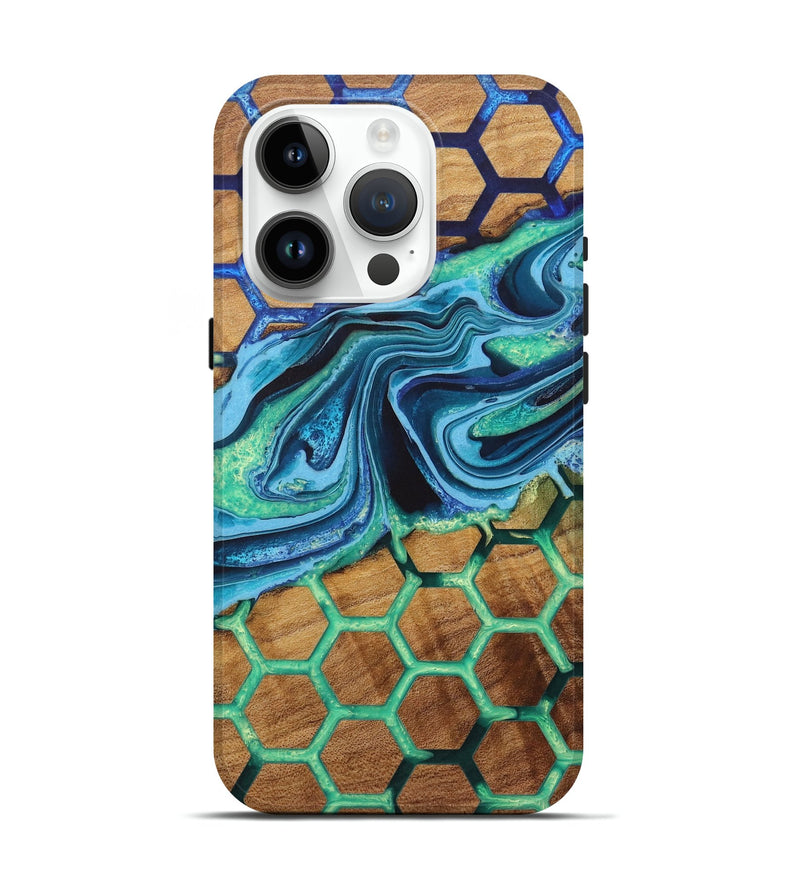 iPhone 15 Pro Wood Live Edge Phone Case - Kim (Pattern, 724683)