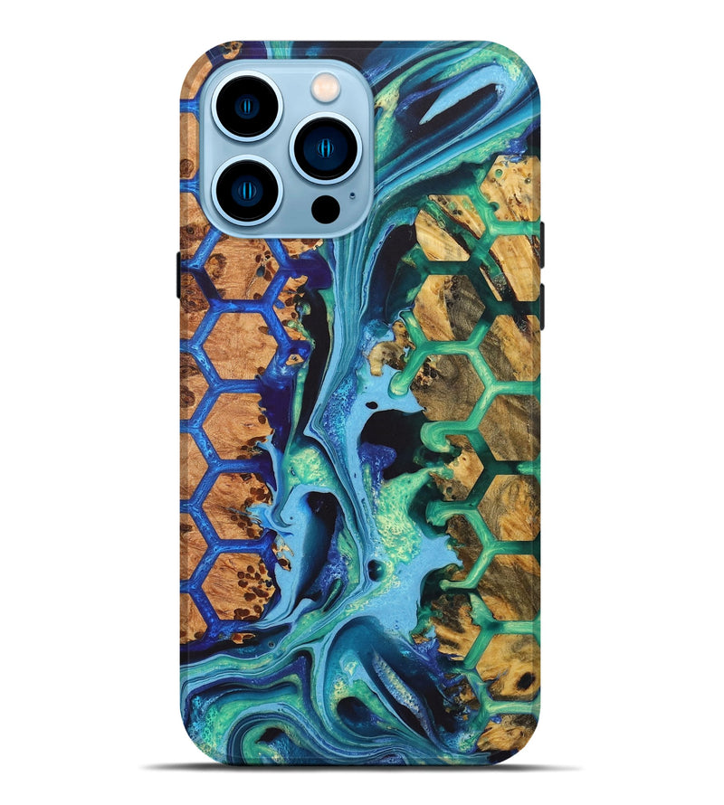 iPhone 14 Pro Max Wood Live Edge Phone Case - Kendall (Pattern, 724684)