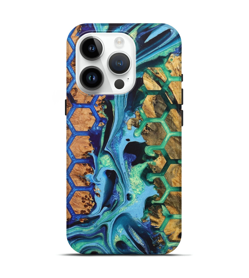 iPhone 15 Pro Wood Live Edge Phone Case - Kendall (Pattern, 724684)