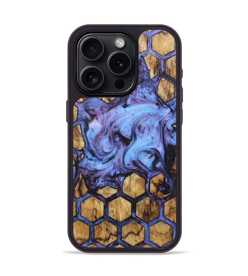 iPhone 15 Pro Wood Phone Case - Mamie (Pattern, 724686)