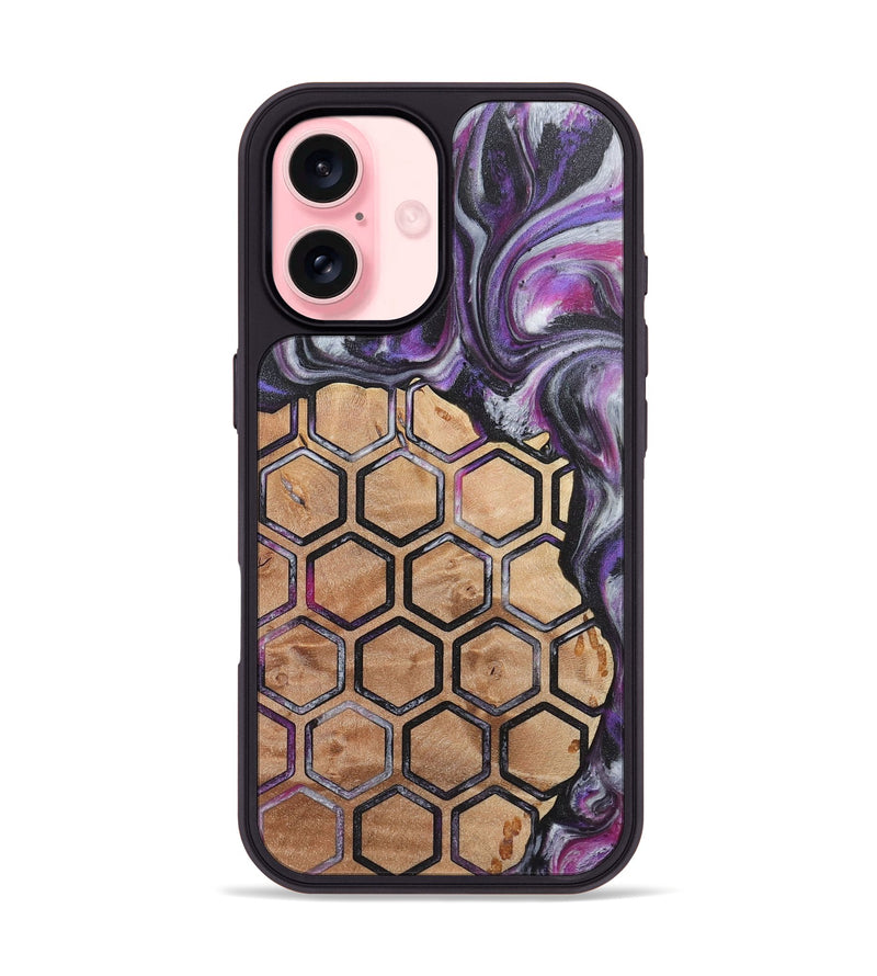 iPhone 16 Wood Phone Case - Alexis (Pattern, 724699)