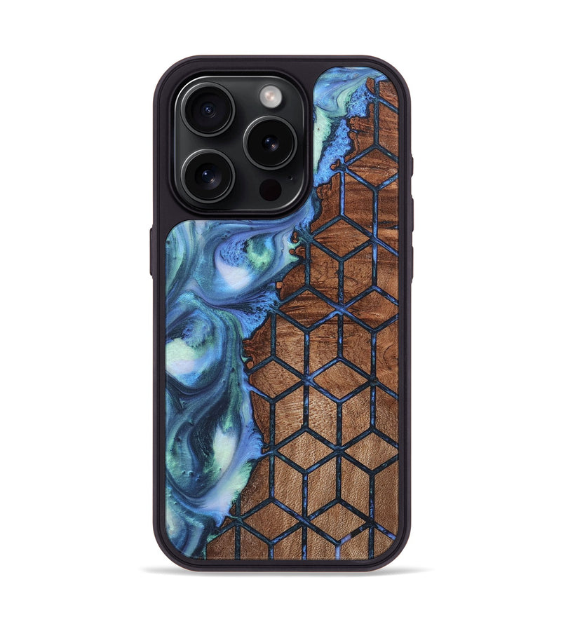 iPhone 15 Pro Wood Phone Case - Alfred (Pattern, 724705)