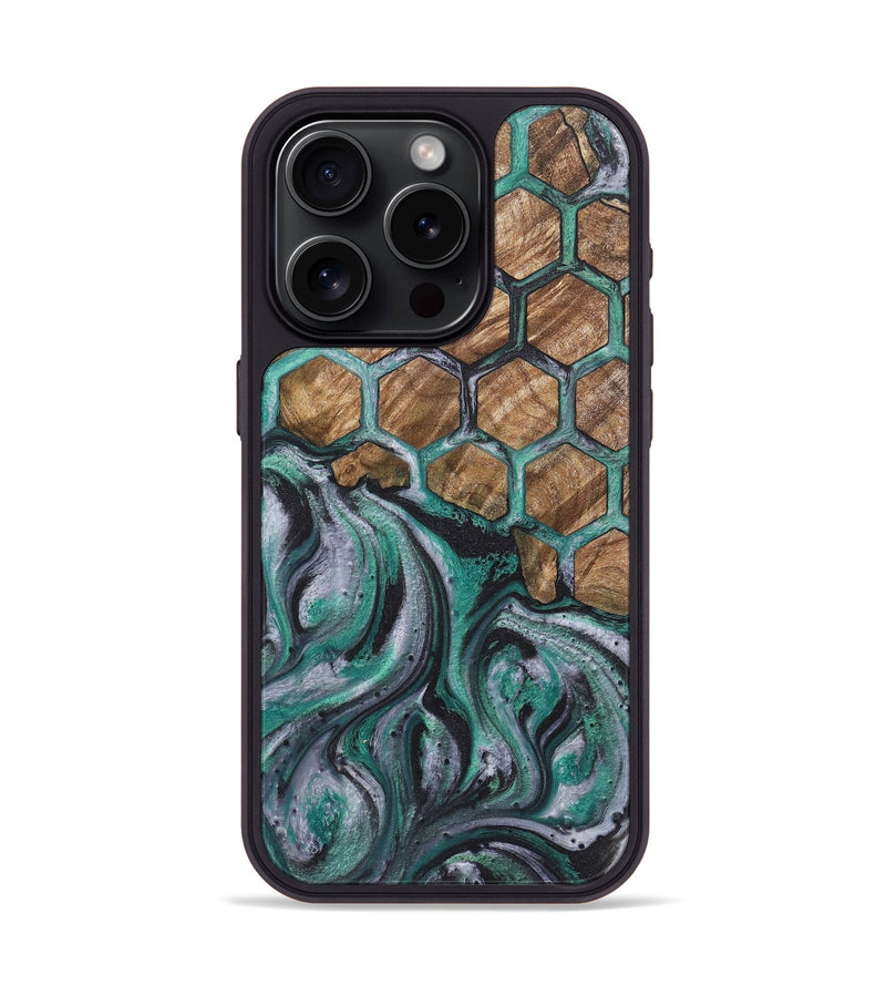 iPhone 15 Pro Wood Phone Case - Devante (Pattern, 724707)