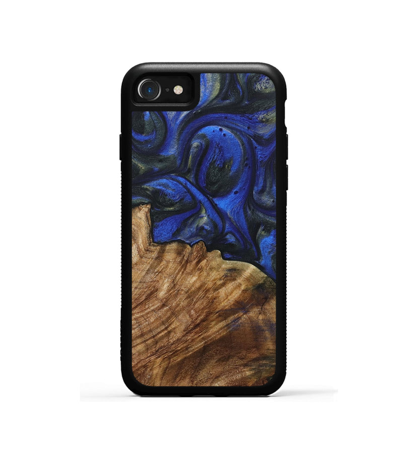 iPhone SE Wood Phone Case - Devon (Blue, 724738)