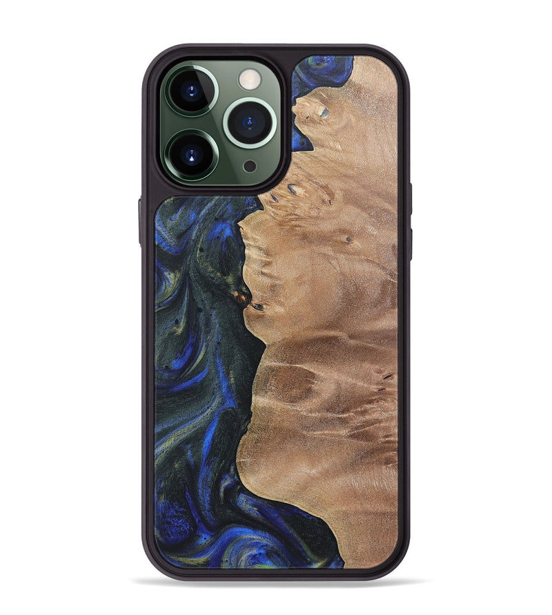 iPhone 13 Pro Max Wood Phone Case - Homer (Blue, 724740)