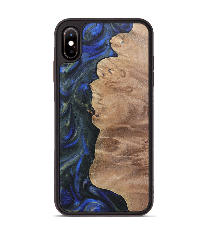 iPhone Xs Max Wood Phone Case - Homer (Blue, 724740)