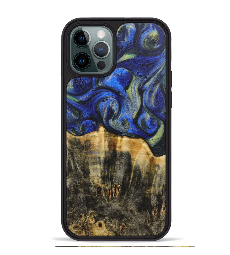 iPhone 12 Pro Max Wood Phone Case - Lyle (Blue, 724744)