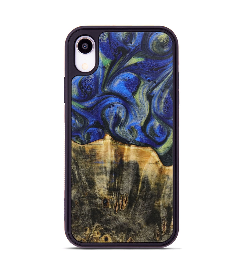 iPhone Xr Wood Phone Case - Lyle (Blue, 724744)