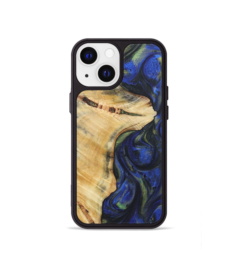 iPhone 13 mini Wood Phone Case - Cayden (Blue, 724750)