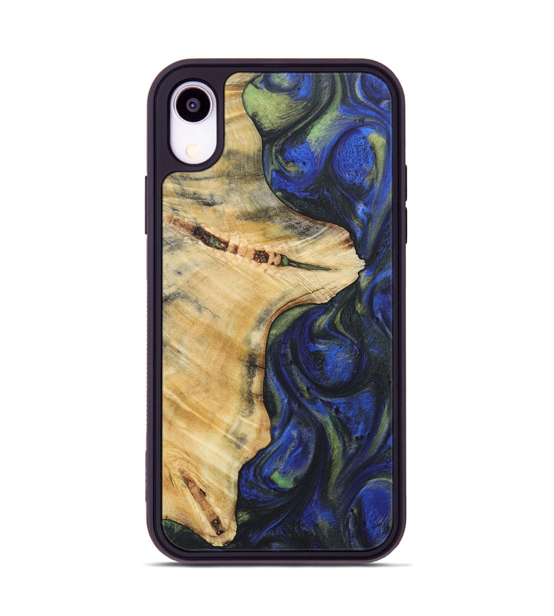 iPhone Xr Wood Phone Case - Cayden (Blue, 724750)