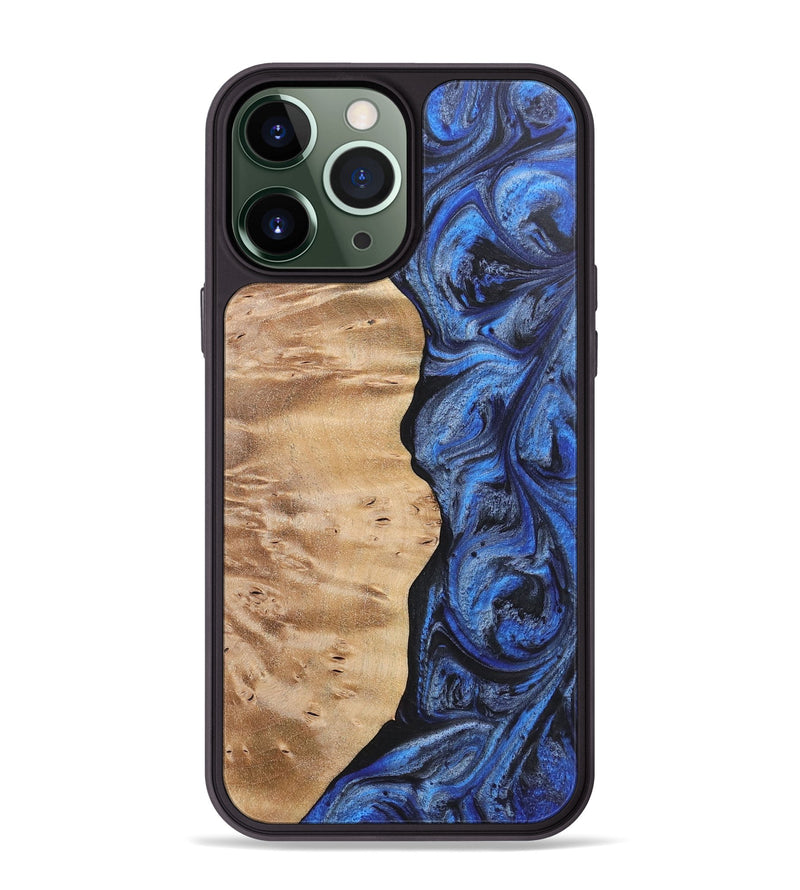 iPhone 13 Pro Max Wood Phone Case - Mason (Blue, 724753)