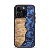 iPhone 15 Pro Wood Phone Case - Mason (Blue, 724753)