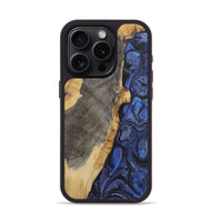 iPhone 15 Pro Wood Phone Case - Dean (Blue, 724756)