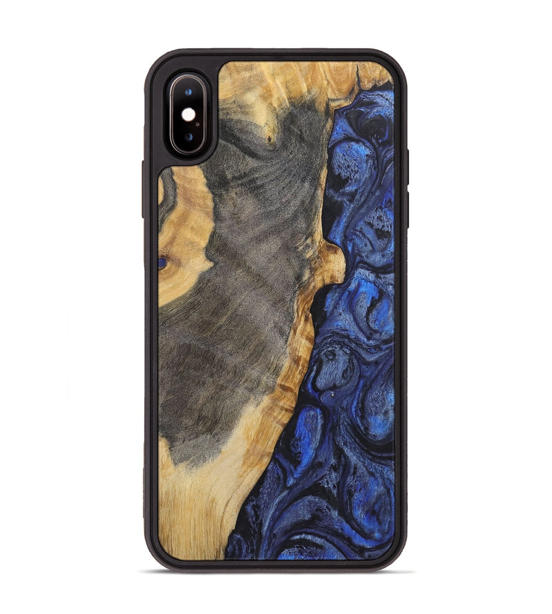 iPhone Xs Max Wood Phone Case - Dean (Blue, 724756)