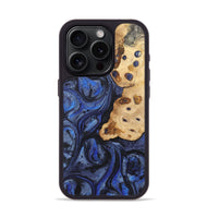 iPhone 15 Pro Wood Phone Case - Philip (Blue, 724757)