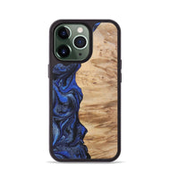 iPhone 13 Pro Wood Phone Case - Gavin (Blue, 724759)