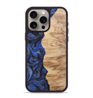 iPhone 15 Pro Max Wood Phone Case - Gavin (Blue, 724759)