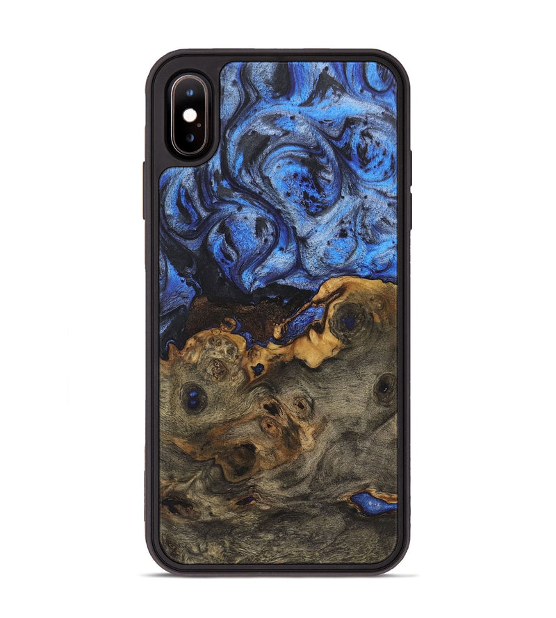 iPhone Xs Max Wood Phone Case - Lakisha (Blue, 724760)