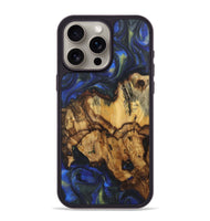 iPhone 15 Pro Max Wood Phone Case - Anita (Blue, 724761)