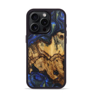 iPhone 15 Pro Wood Phone Case - Anita (Blue, 724761)