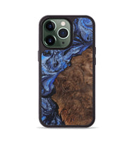 iPhone 13 Pro Wood Phone Case - Catherine (Blue, 724762)