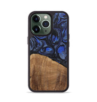 iPhone 13 Pro Wood Phone Case - Rochelle (Blue, 724763)