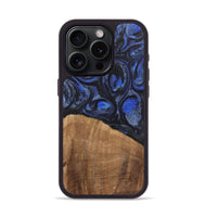 iPhone 15 Pro Wood Phone Case - Rochelle (Blue, 724763)