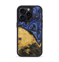 iPhone 15 Pro Wood Phone Case - Josephine (Blue, 724764)