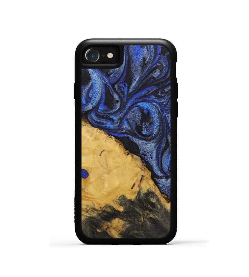 iPhone SE Wood Phone Case - Josephine (Blue, 724764)