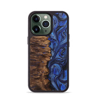 iPhone 13 Pro Wood Phone Case - Jennifer (Blue, 724765)