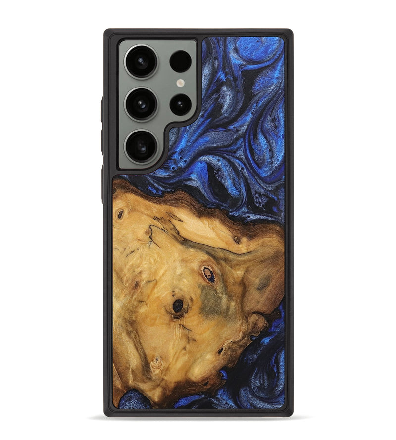 Galaxy S23 Ultra Wood Phone Case - Cassandra (Blue, 724766)