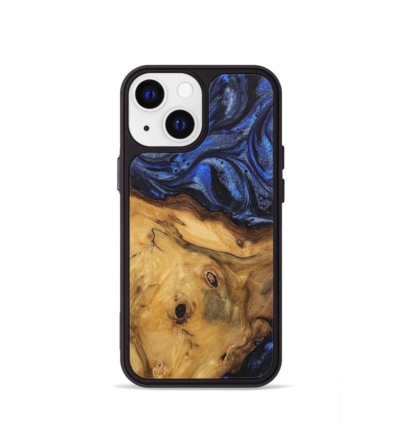 iPhone 13 mini Wood Phone Case - Cassandra (Blue, 724766)