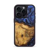 iPhone 15 Pro Wood Phone Case - Cassandra (Blue, 724766)