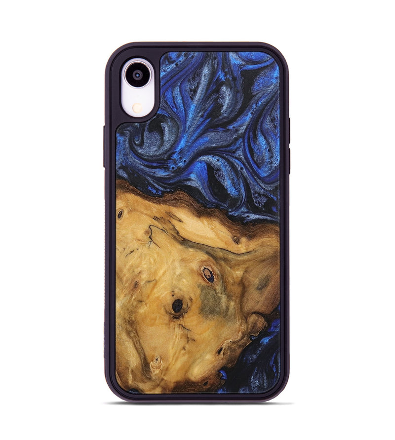 iPhone Xr Wood Phone Case - Cassandra (Blue, 724766)