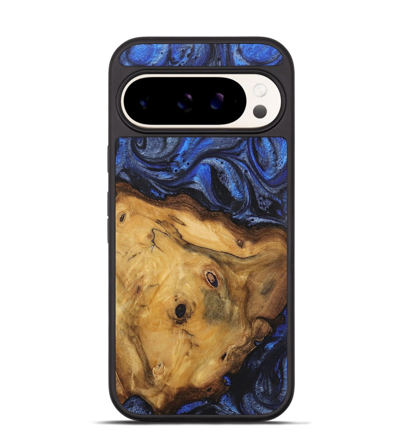 Pixel 9 Wood Phone Case - Cassandra (Blue, 724766)