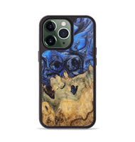 iPhone 13 Pro Wood Phone Case - Liliana (Blue, 724767)