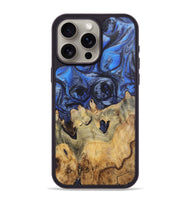 iPhone 15 Pro Max Wood Phone Case - Liliana (Blue, 724767)