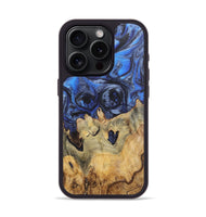 iPhone 15 Pro Wood Phone Case - Liliana (Blue, 724767)