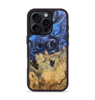 iPhone 16 Pro Wood Phone Case - Liliana (Blue, 724767)