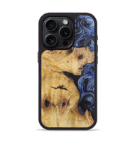 iPhone 15 Pro Wood Phone Case - Corey (Blue, 724768)