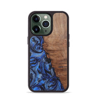 iPhone 13 Pro Wood Phone Case - Javier (Blue, 724770)