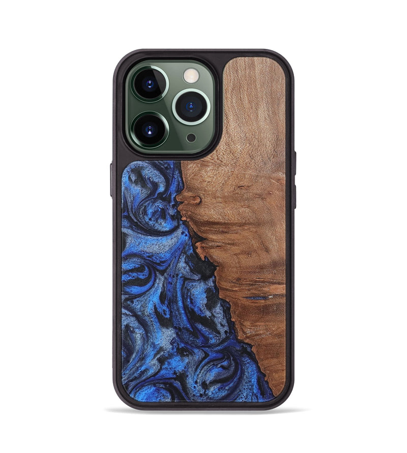 iPhone 13 Pro Wood Phone Case - Javier (Blue, 724770)