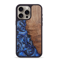 iPhone 15 Pro Max Wood Phone Case - Javier (Blue, 724770)