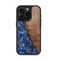 iPhone 15 Pro Wood Phone Case - Javier (Blue, 724770)